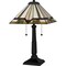 Quoizel Tiffany Table Lamp Tiffany 2 Lights Matte Black TF16140MBK - alternate 2